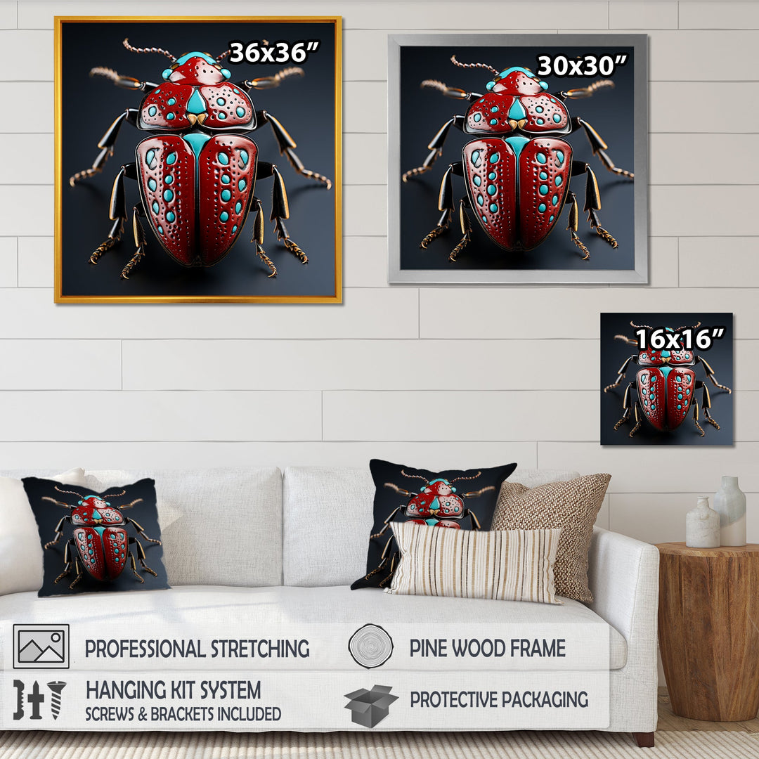 Mysterious Beetle Lullaby - Insects &amp; Bugs Canvas Wall Art