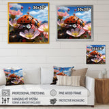 Crimson Ladybug Flower Wanderers - Ladybug Wall Decor