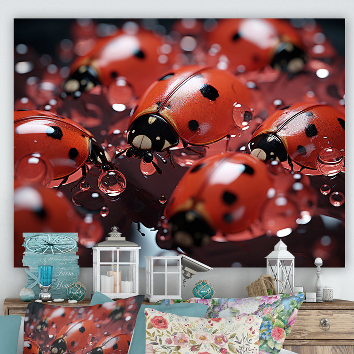 Dreamy Ladybug Reflections - Ladybug Wall Art Prints