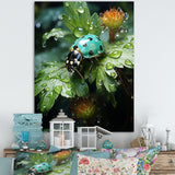 Emerald Ladybug Garden Domain - Green Ladybug Wall Art