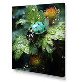 Emerald Ladybug Garden Domain - Green Ladybug Wall Art