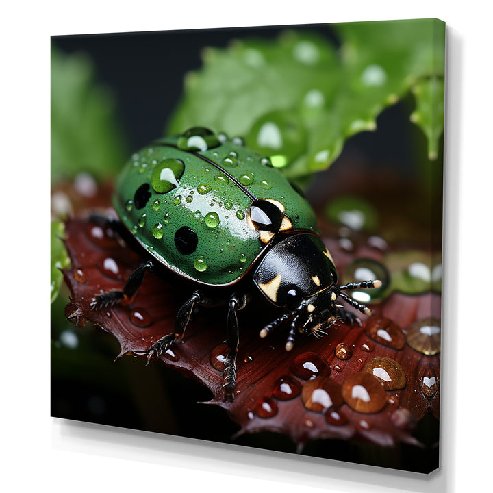 Enchanted Ladybug Forest - Ladybug Framed Canvas Art