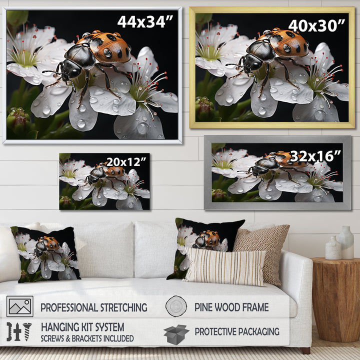 Nature S Mystery Blooming Ladybug - Ladybug Wall Art Prints