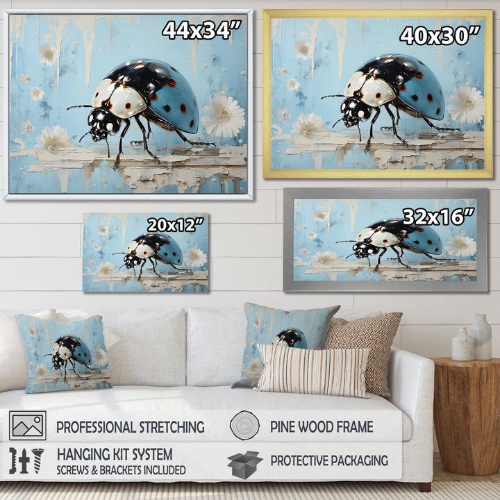 Garden Serenity Ladybug - Ladybug Canvas Wall Art