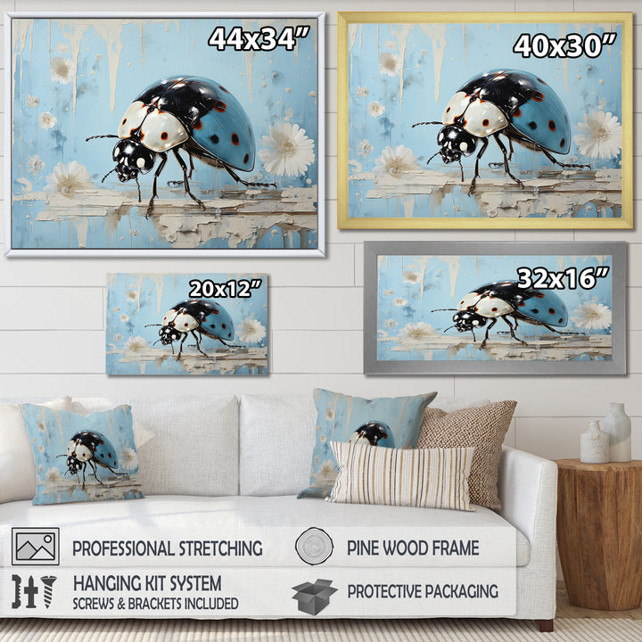 Garden Serenity Ladybug - Ladybug Canvas Wall Art