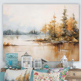 Minimalism Lake Tranquility - Landscapes Canvas Wall Art