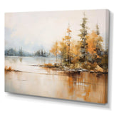 Minimalism Lake Tranquility - Landscapes Canvas Wall Art