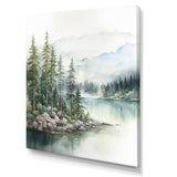 Minimalism Lake Tranquility III - Landscapes Canvas Wall Art