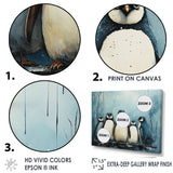 Minimalism Penguins Parade - Penguin Wall Decor