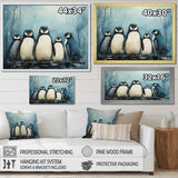 Minimalism Penguins Parade - Penguin Wall Decor