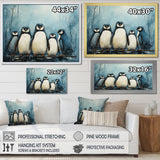 Minimalism Penguins Parade - Penguin Wall Decor