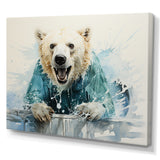 Polar Bears Snowy Portrait - Bear Wall Art Prints