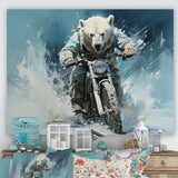 Polar Bears Snowy Ride - Bear Wall Art Prints