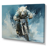 Polar Bears Snowy Ride - Bear Wall Art Prints