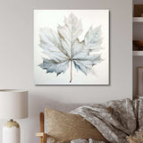 Silver Sycamore Leaf I - Floral Canvas Wall Art