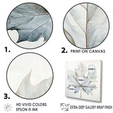 Silver Sycamore Leaf I - Floral Canvas Wall Art