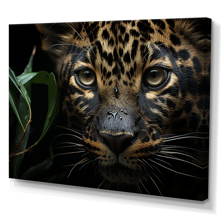 Candid Jungle Captivation Leopard - Leopard Framed Canvas Art