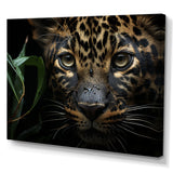 Candid Jungle Captivation Leopard - Leopard Framed Canvas Art