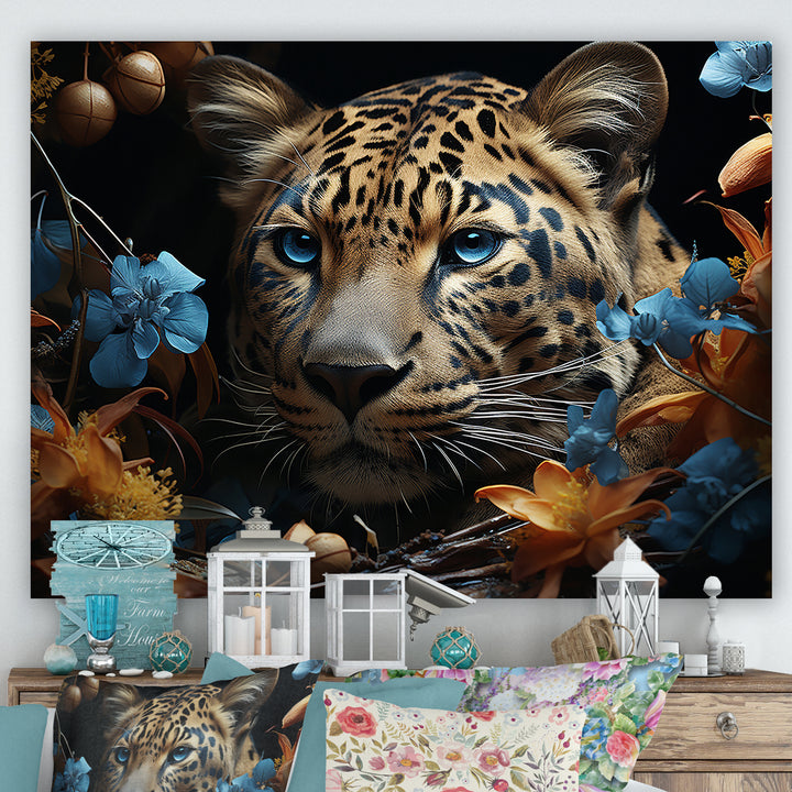Leopard Elusive Hunter Portrait - Leopard Home Decor Art