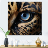 Blue Eyes Of The Jungle - Leopard Canvas Wall Art