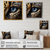Blue Eyes Of The Jungle - Leopard Canvas Wall Art