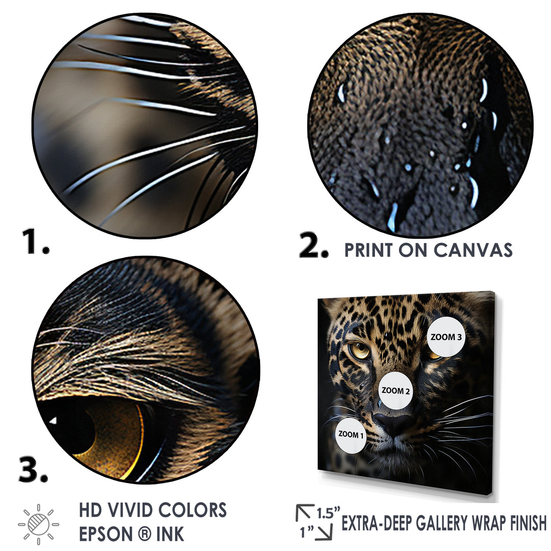 Leopards Graceful Contours - Leopard Canvas Wall Art