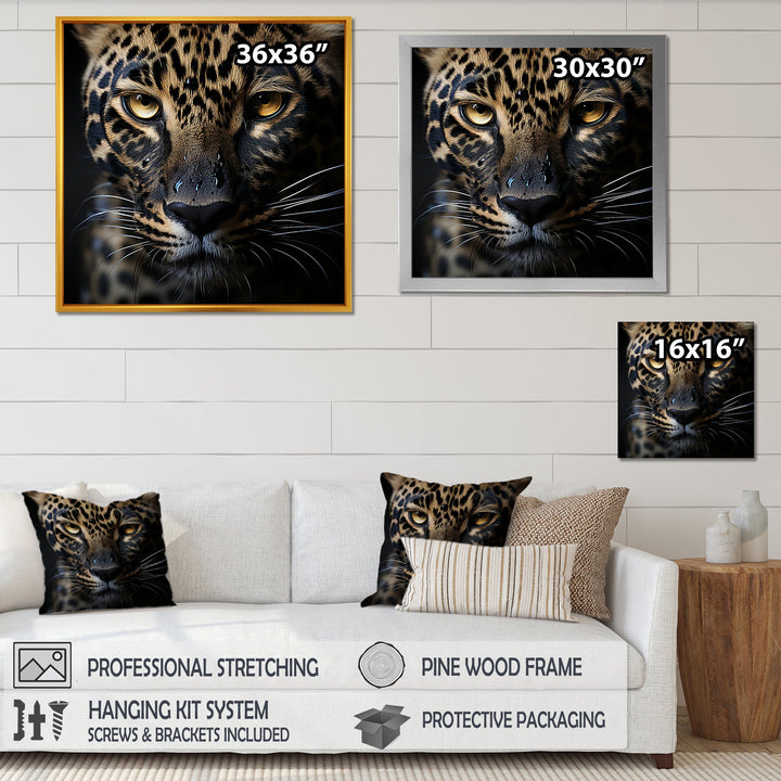 Leopards Graceful Contours - Leopard Canvas Wall Art