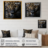 Leopards Graceful Contours - Leopard Canvas Wall Art