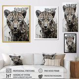 Monochrome Intrigue Leopard Royalty - Leopard Wall Art Prints