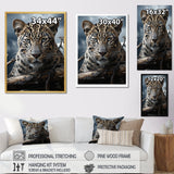Monochrome Majesty Leopard In The Wild - Beige Leopard Wall Art
