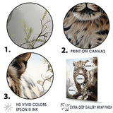 Majesty Leopard Gaze Of The Wild - Beige Leopard Wall Art