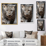 Leopard Mysterious Hunter - Leopard Living Room Wall Art