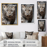 Leopard Mysterious Hunter - Leopard Living Room Wall Art