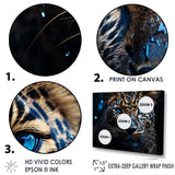 Leopard Nocturnal Sovereign Nighttime Blues - Leopard Wall Decor