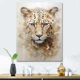 Cheetah S Stare Dominance - Leopard Canvas Wall Art