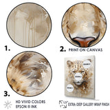 Cheetah S Stare Dominance - Leopard Canvas Wall Art