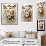Cheetah S Stare Dominance - Leopard Canvas Wall Art