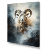 Lightning Ram Minimalism - Gray Sheep Wall Art