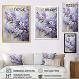 Purple And Gold Pastel Lilac Dreams I - Floral Canvas Wall Art