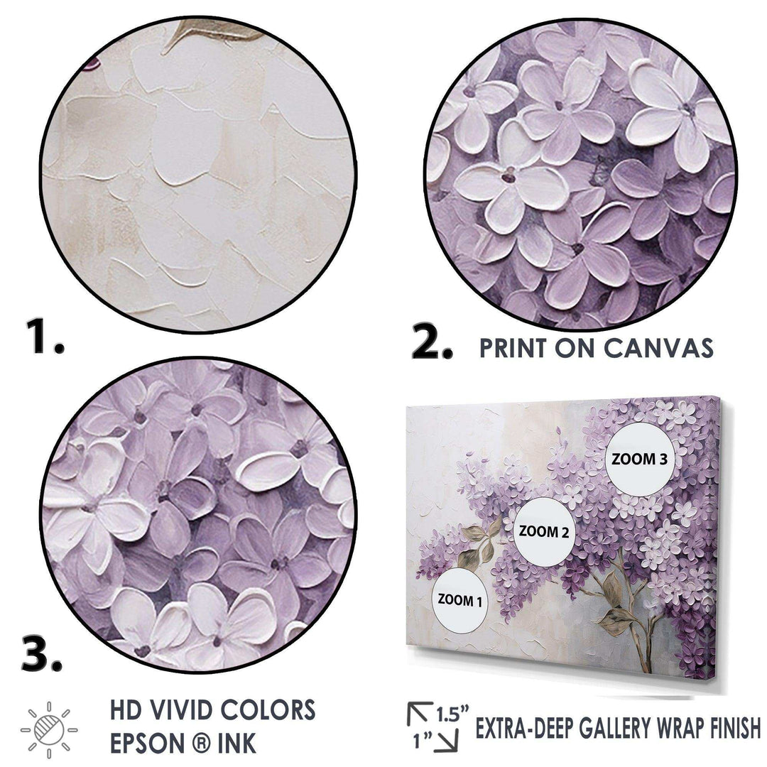 Beautiful Lilac Dreamscape - Floral Canvas Wall Art