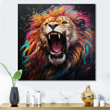 Popart Lion Roar - Brown Lion Wall Art