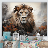 Elemental Lion Harmony - Lion Large Canvas Wall Art