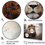 Elemental Lion Harmony - Lion Large Canvas Wall Art