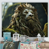 Enchanted Lion Wilderness Fantasy - Lion Living Room Wall Art