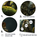 Enchanted Lion Wilderness Fantasy - Lion Living Room Wall Art