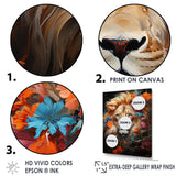 Eternal Majesty Lion Timeless Gaze - Lion Wall Decor