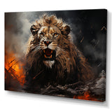 Feral Passion Roar Lion - Brown Lion Wall Art