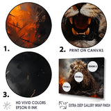 Feral Passion Roar Lion - Brown Lion Wall Art