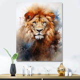 Intense Lions Gaze Realism - Lion Bedroom Wall Art