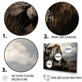 Golden Lions Vigilance Grace - Lion Canvas Wall Art